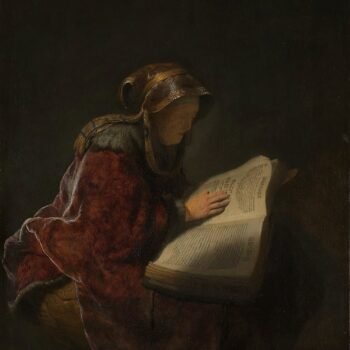 Old Woman Reading Rembrandt van Rijn