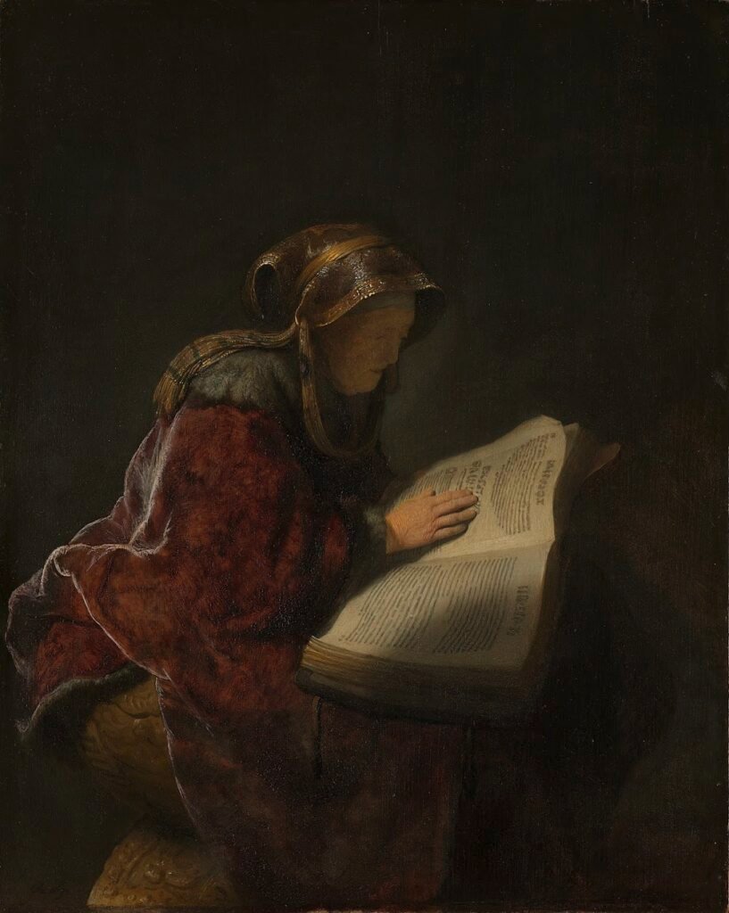 Old Woman Reading Rembrandt van Rijn