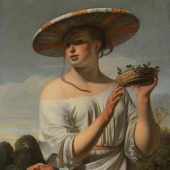 Woman in a Large Hat Caesar van Everdingen