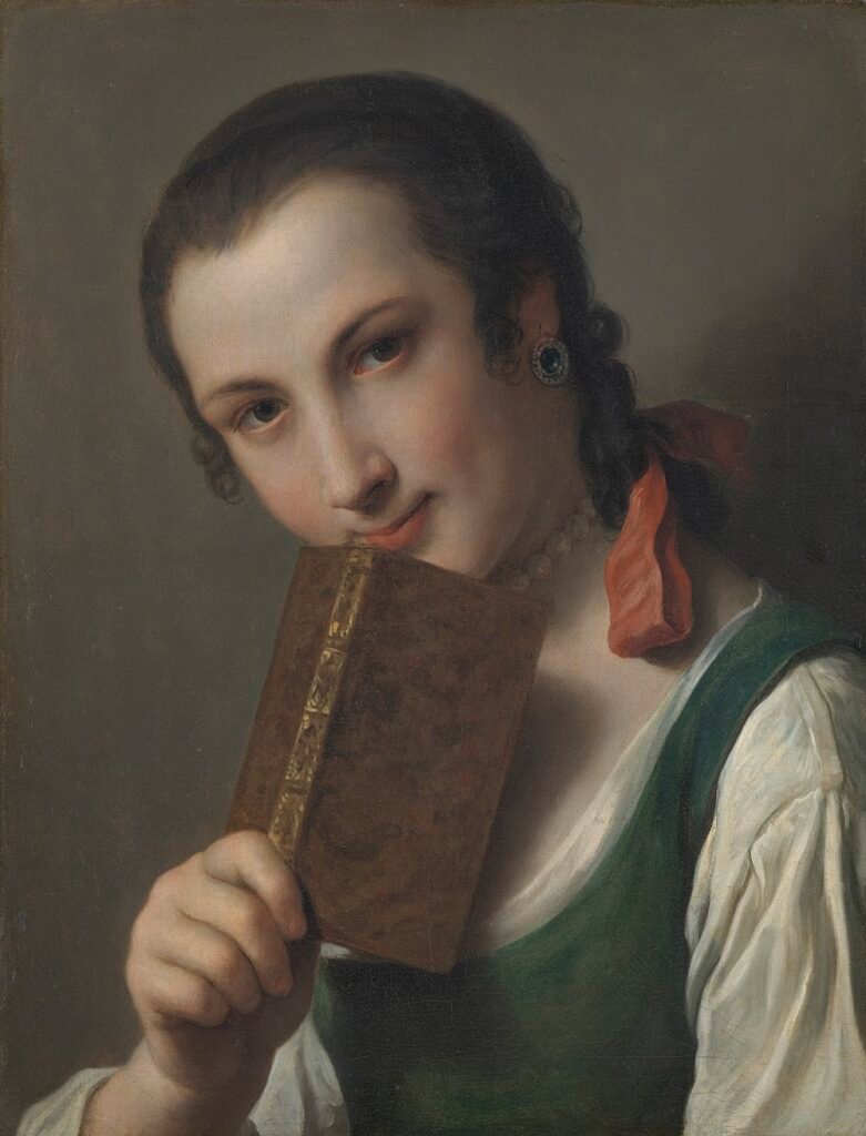 A Young Woman with a Book Pietro Rotari