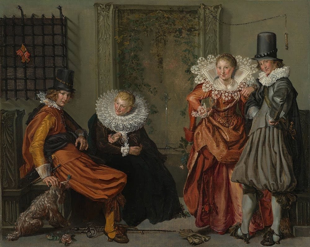 Elegant Couples Courting Willem Pietersz Buytewech