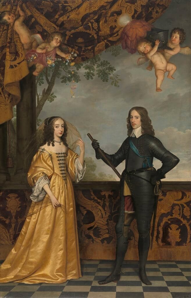 Portrait of Willem II and Mary Stuart Gerard van Honthorst