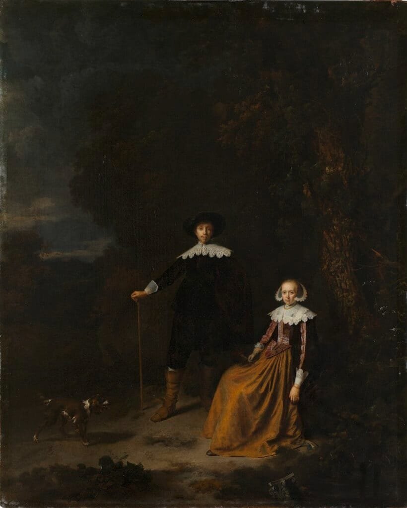 Portrait of a Couple in a Landscape Gerard Dou