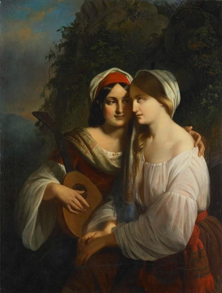 Young Women in Italian Dress Moritz Calisch